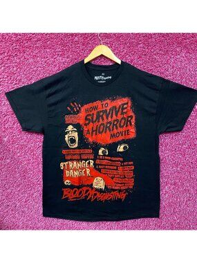 How To Survive A Horror Movie Bloody Disgusting T-Shirt XL